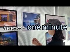 Display de ventana montado en la pared Iluminación LED Marcos de imagen Rectangular caja de luz de cristal