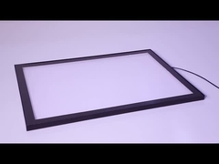 Caja de luz de aluminio ultra delgada y ultra ligera con luz suave y brillante, muy atractiva.