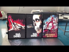 27x40 Blck Aluminun LED Light Box Cuadro de cartel de cine