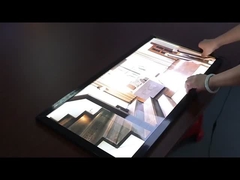 Caja de luz retroiluminada negra de aluminio de pared de la imagen LED de cartel de marco de pantalla