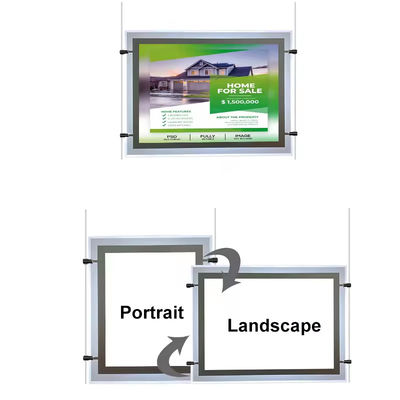 comprar 80000hrs Led Light Box Frame Exhibition Display Reverso iluminado caja de luz RoSH Fabricación en línea
