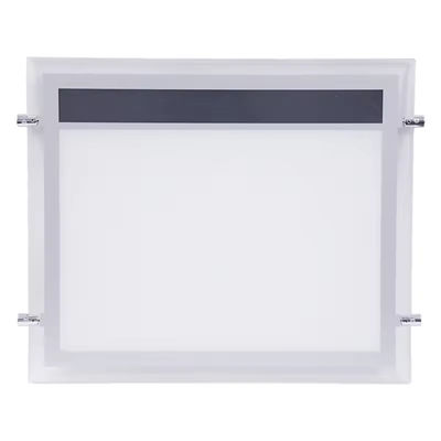 comprar Panel de visualización LED de alto brillo de 24V, caja de luz de cristal A4 con pantalla Fabricación en línea