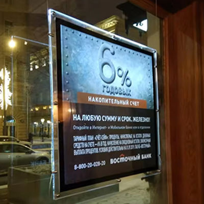 comprar Advertising Crystal Light Box 240V Led Sign Board para exhibición de restaurantes Fabricación en línea