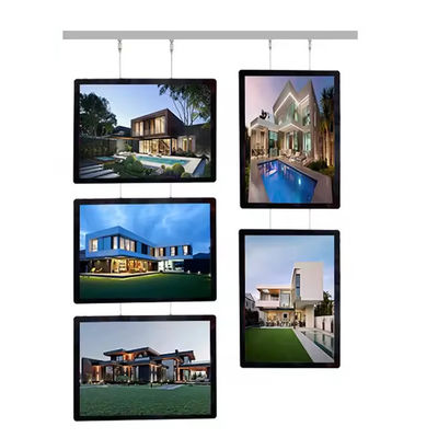 comprar Pantalla de visualización de la caja de luz de suspensión giratorio para señales de la tienda Menús Fotos Fabricación en línea