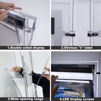 comprar 2835 Caja de luz de banda LED de publicidad de ahorro de energía de cristal de luz de caja de luz LED de pantalla DC12V Fabricación en línea