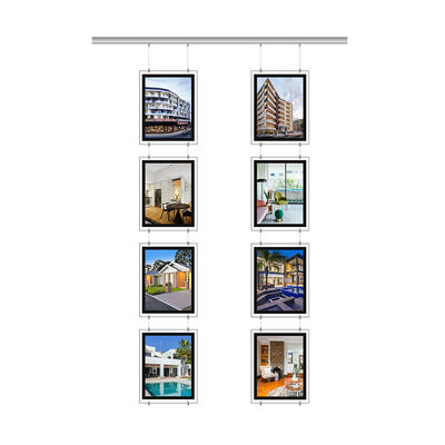 comprar Panel acrílico caja de luz de cristal 6W - 10W pantalla de ventana de bienes raíces 5000Lux brillo Fabricación en línea