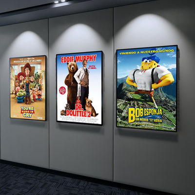 Película Poster Light Box Marco de aluminio Ultra delgado Caja de luz comercial de publicidad