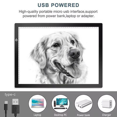 Tabla de dibujo de diseño portátil USB Power LED Tracing Light Box