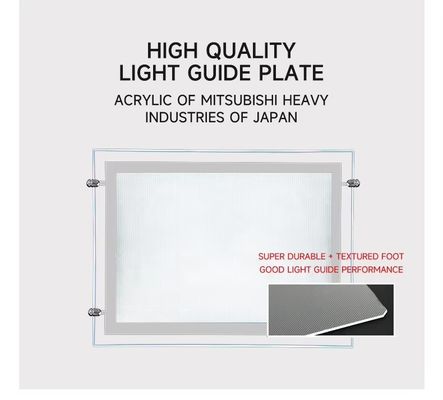 Caja de luz colgante de 12 o 24V para exhibición publicitaria de agencias inmobiliarias