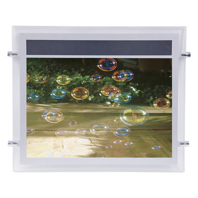 Caja de luz de cristal de un solo lado personalizable DC12V DC24V