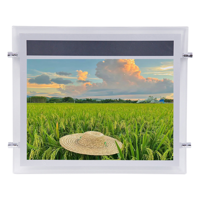 Caja de luz de cristal LED SMD Caja de neón de publicidad de plata 2835 Panel acrílico de tira LED