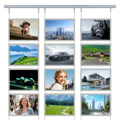 Caja de luz de cristal LED personalizada 80000hr Cajas de luz de publicidad con retroiluminación acrílica clara