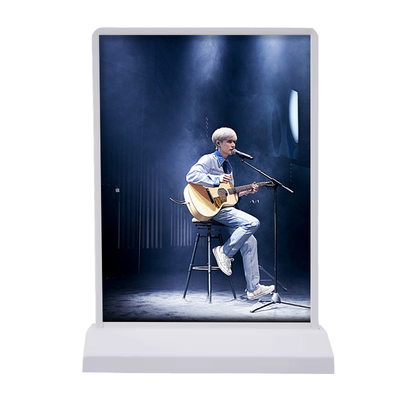 A4 Recargable inalámbrico de doble lado de publicidad caja de luz 5V 2A